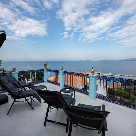 Villa Evmenia Panoramic View & Sea Front Apartments سكوبيلوس تاون المظهر الخارجي الصورة